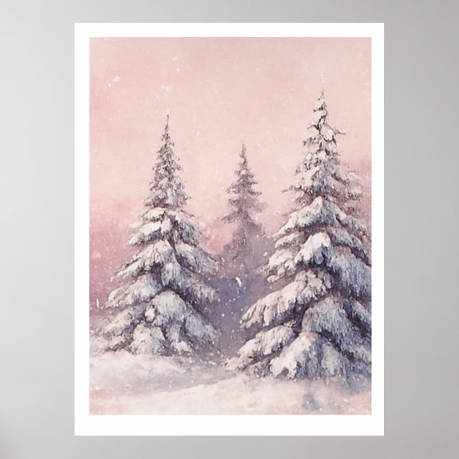 Golden Sunrise Tree Poster (Devant)