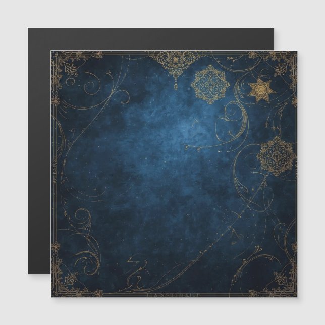 Golden Symbols on Indigo Sky  (Devant / Derrière)