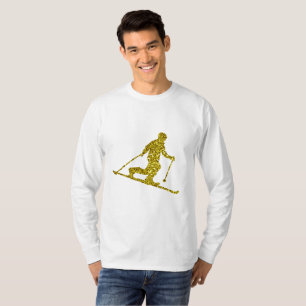 Golden Telemark ski Long Sleeve T-Shirt