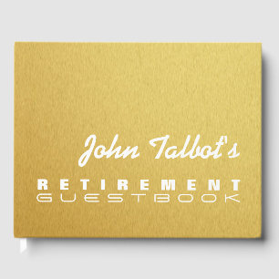 Golden Texture Custom Retirement Livre d'or