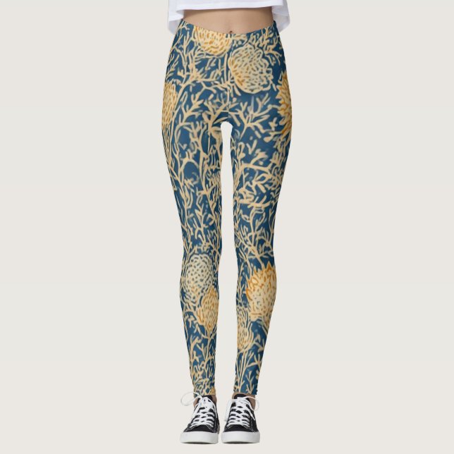Golden Thistle Tangle - Leggings (Devant)