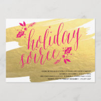 GOLDEN VACANCES SOIREE FÊTE Invitation