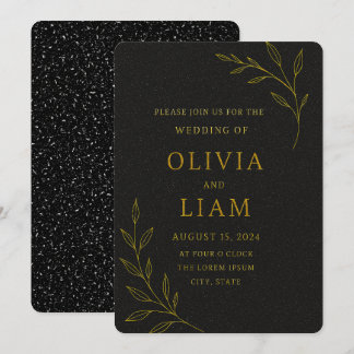 Golden Whisper | Faire-part de mariage de luxe min