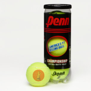 Golden Wolf Head orange Penn balles de tennis