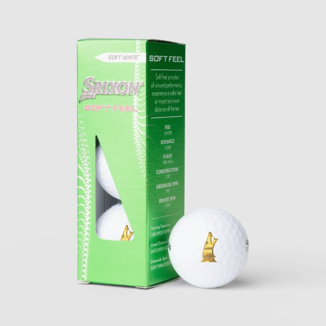 Golden Wolf Head Srixon balle de golf à sensation  (Conditionnement)