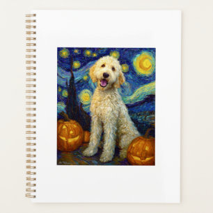 Goldendoodle Chien Mignon Halloween Jack O Lantern
