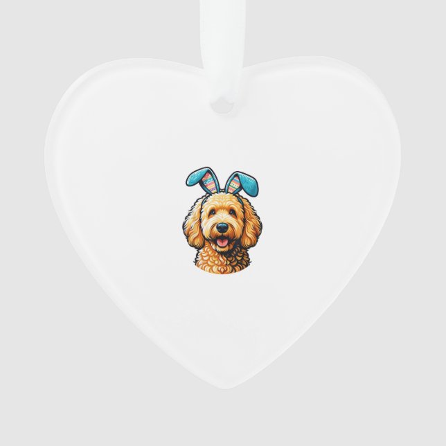 Goldendoodle de Pâques Chien portant des oreilles  (devant)