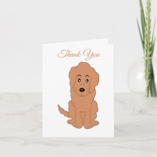 Goldendoodle Design Carte de remerciements