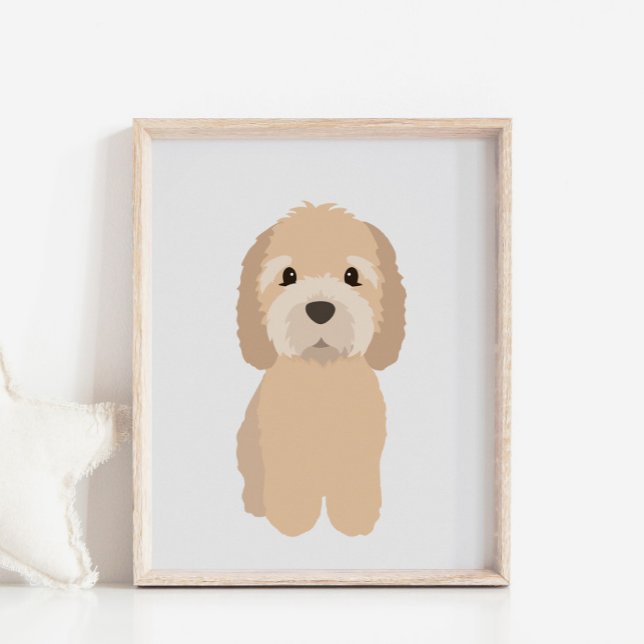 GoldenDoodle Dog Nursery & Kids Room Decor Poster (Créateur téléchargé)
