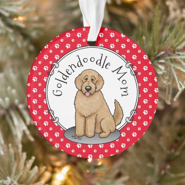 Goldendoodle Mom Doodle Mom (rouge doré) (Arbre)
