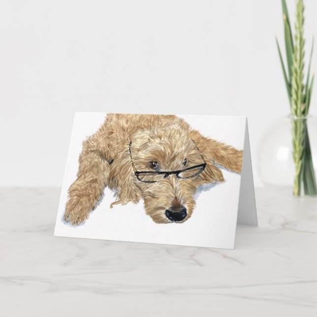 Goldendoodle Stella Cartes de voeux (Devant)
