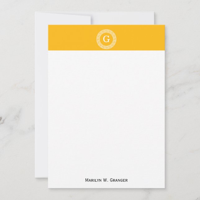 Goldenrod What Grille Clé Grecque Cadre Rnd Initia (Devant)