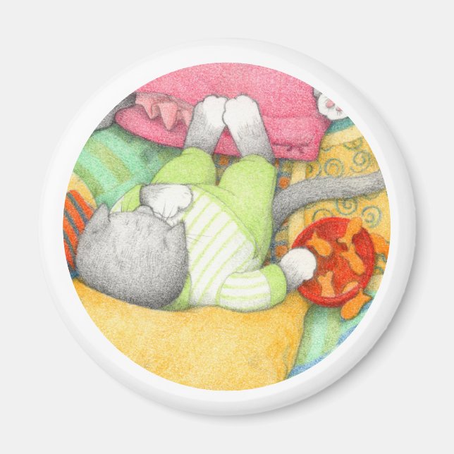 GOLDFISH CRACKERS KITTY Round Magnet (Devant)