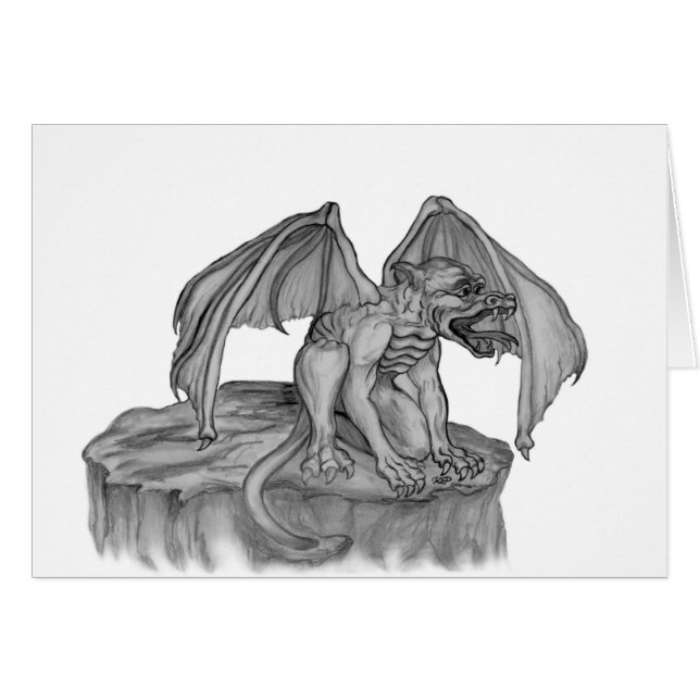 GOLEM - Gargoyle black-and-white Design (Devant horizontal)