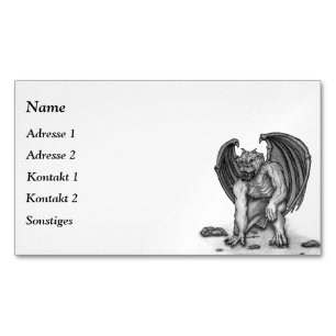Golem Gargoyle Magnet Carte de visite