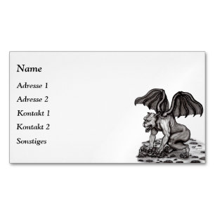 Golem Gargoyle Magnet Carte de visite