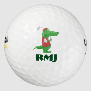 Golf Alligator sur BALLES DE GOLF-Personnaliser avec vo