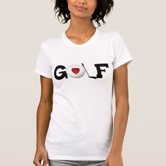 Golf avec le T-shirt de boule de golf (Devant)