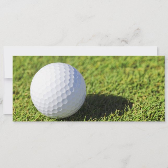 Golf Ball On Green Grass Course - Customisé (Devant)