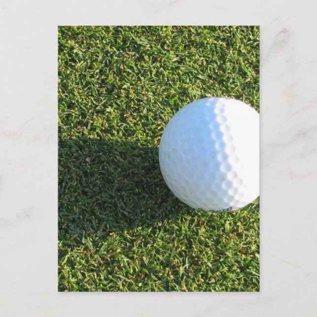 Golf Ball sur Golf Green Carte postale (Devant)