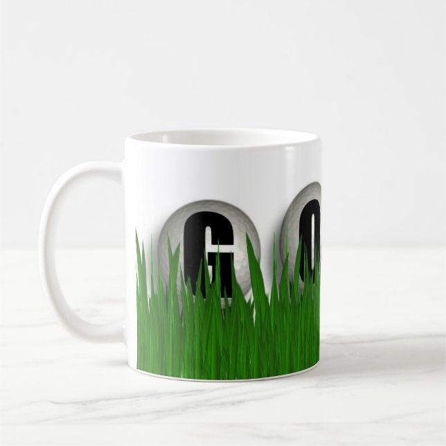 Golf Balls Golf Game Coffee Cup Mug (Gauche)