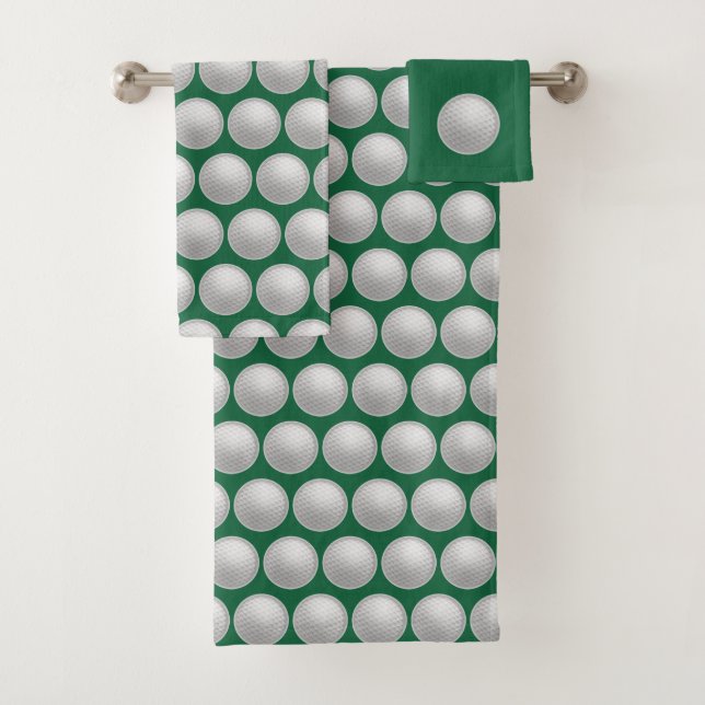  Golf Bathroom Towel Set Gift (En situation)