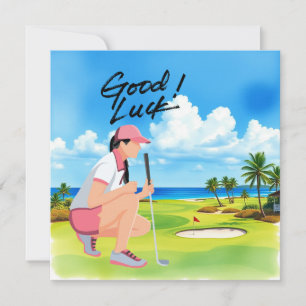Golf "Bonne chance sur le terrain, Lady Golfer!"