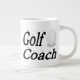 Golf Coach demi-texte Géant Café Mug