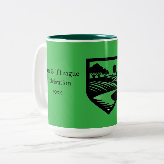 Golf Country Club Customisé Logo Mug (Devant gauche)
