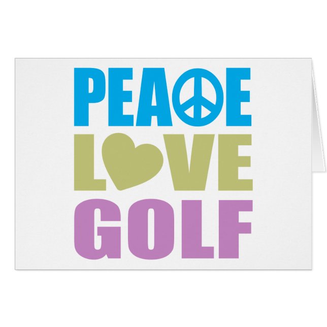 Golf d'amour de paix (Devant Horizontal)