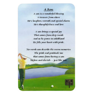 Golf Design - Son poème Magnet
