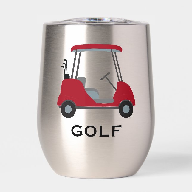 Golf Design Vin Thermique Tumbler (Avant)