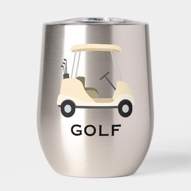 Golf Design Vin Thermique Tumbler (Avant)