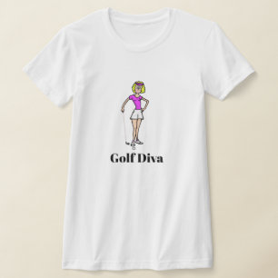 Golf Diva Blonde Golfer T-Shirt