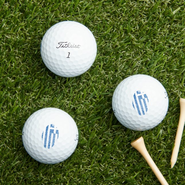 Golf Drapeau grec Empreinte 12 Pack Titlist balles de g (Herbe in situ)