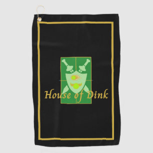 Golf Drôle Maison de Dink Pickleball Crest Serviette de