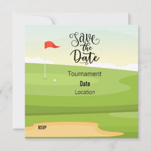 Golf Économisez la date avec vue sur le golf