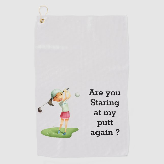Golf en style avec serviettes personnalisées (Devant)
