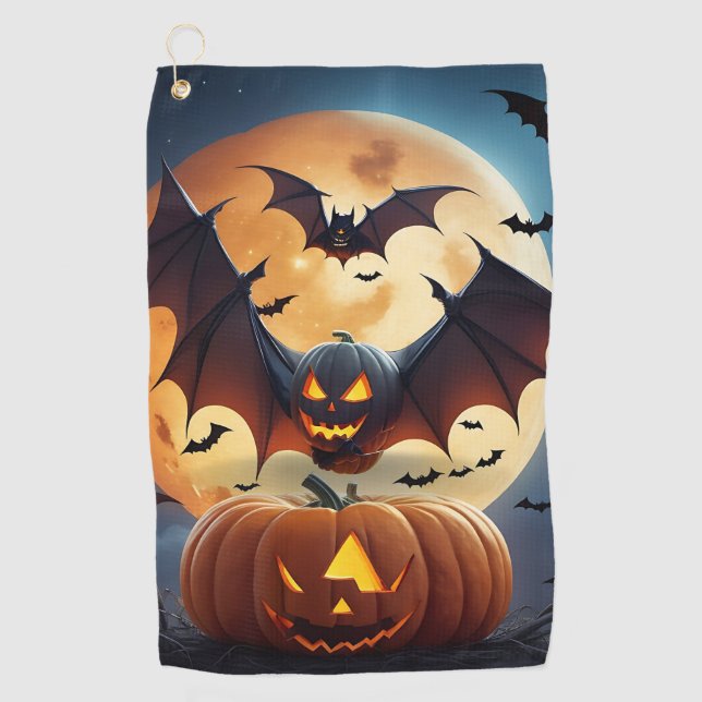 Golf en style Éffrayant : Serviettes de golf Hallo (Devant)