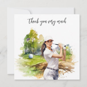 Golf Fairway Gratitude : Carte de remerciements