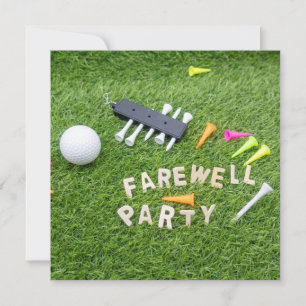 Golf Farewell Party avec balle de golf sur l'herbe