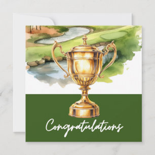 Golf Félicitations golf sur le thème du golfeur