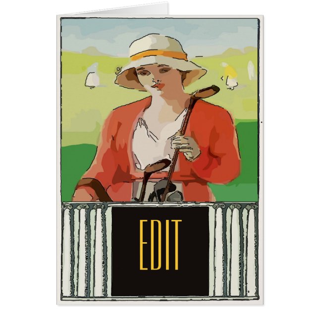 Golf, Femme, modifier le texte (Devant)