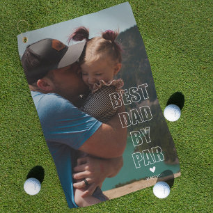 Golf Fête des pères moderne Cadeau photo serviette de g