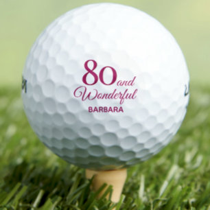 Golf Fête moderne 80e anniversaire simple balles de gol