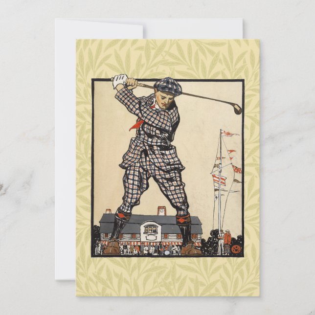 Golf Golfer Vintage Golf antique (Devant)