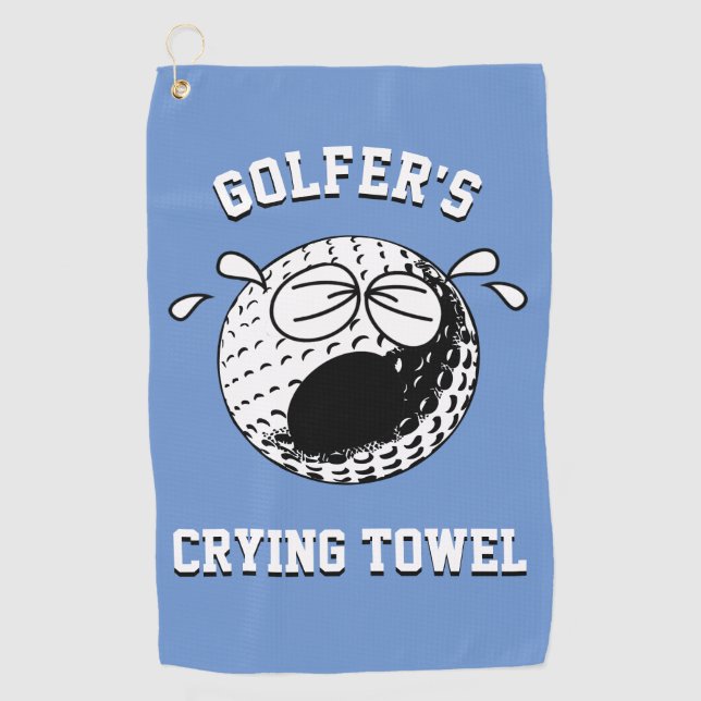 Golf Golfeurs en train de pleurer Serviette Personnalis (Devant)