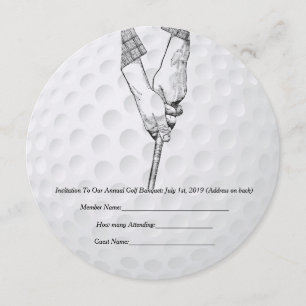 Golf Invitation Golfer