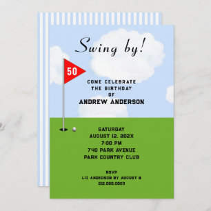 Golf Invitations d'anniversaire