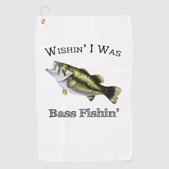 Golf J'Ai Été Basse Serviette De Pêche (Devant)